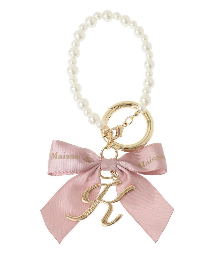 Maison de FLEUR「イニシャルリボンパールチャーム」|その他|