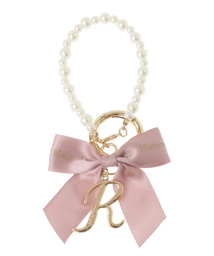 Maison de FLEUR「イニシャルリボンパールチャーム」|その他|