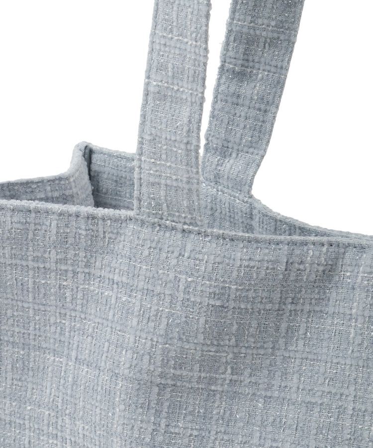 Maison de FLEUR「ツイードロゴ刺繍スクエアトートバッグ」|トートバッグ|