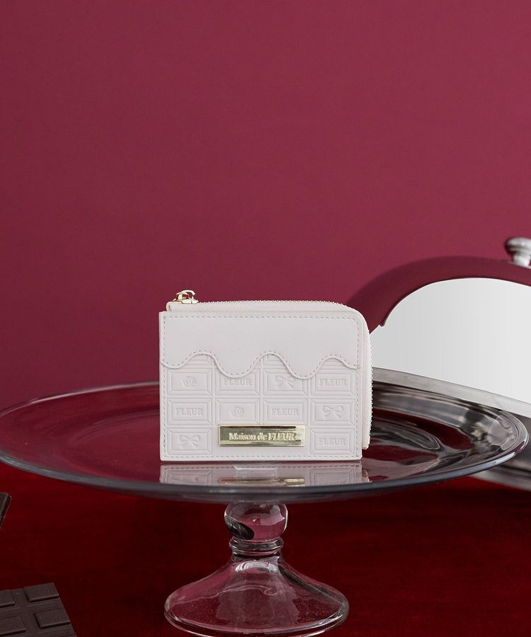 Maison de FLEUR「FLEURチョコレートフラグメントケース」|財布|エクリュー