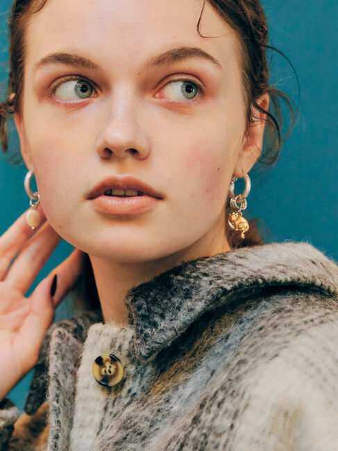  「アシンメトリーピアスD( チャーム&times;ウォーターパール)」|その他|