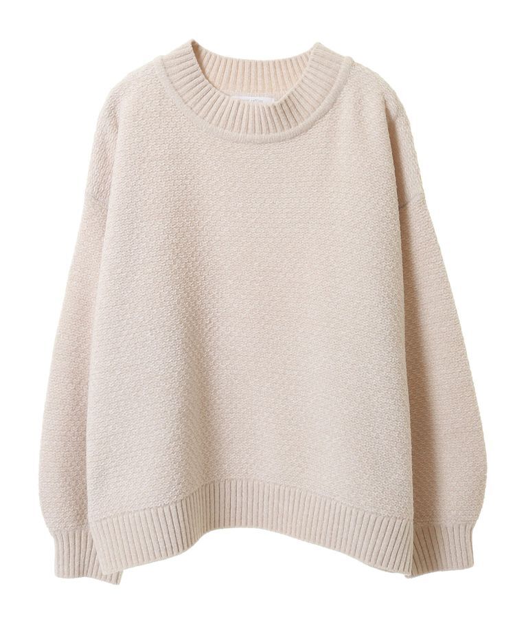 Green Parks「ベロアモールモックネックニットプルオーバー」|ニット・セーター|