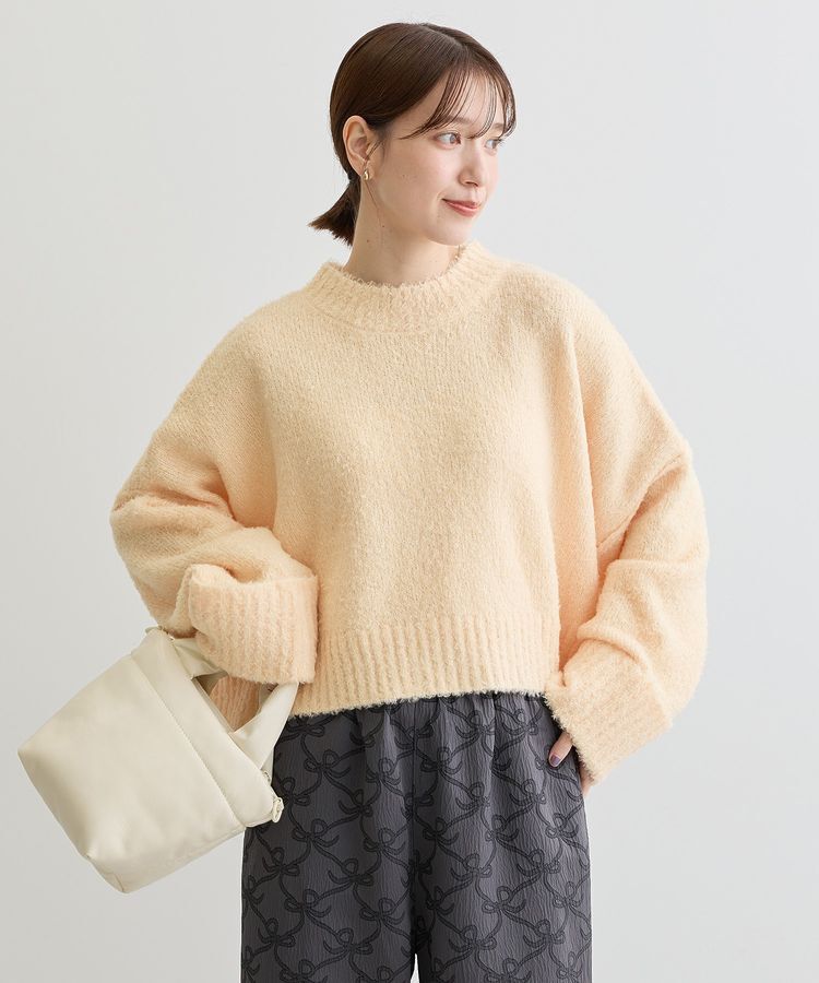 Green Parks「・Petit Fleur ブークレワイドニット」|ニット・セーター|