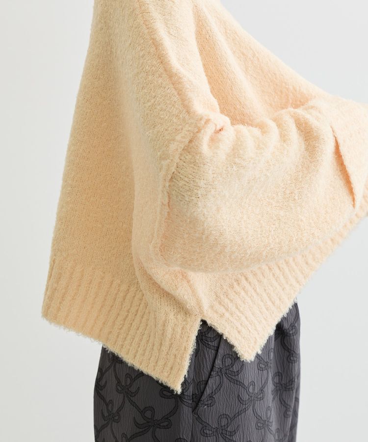 Green Parks「・Petit Fleur ブークレワイドニット」|ニット・セーター|