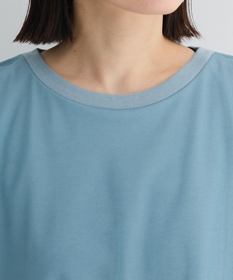 Green Parks「チュールドッキングバルーン5分袖プルオーバー」|Tシャツ・カットソー|