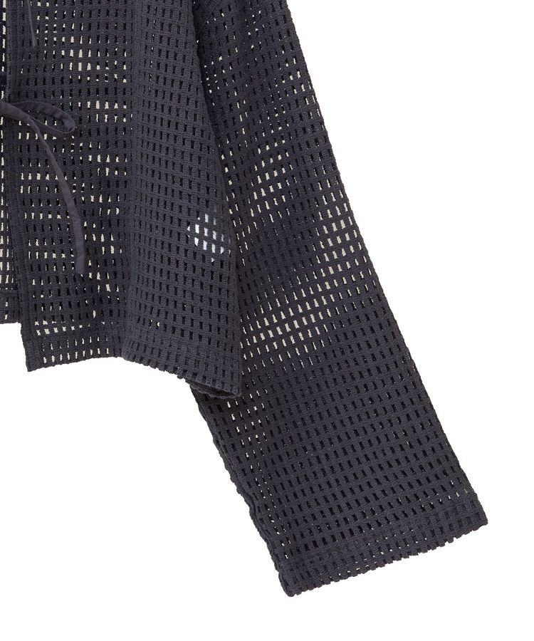 Green Parks「インド綿 前後2way メッシュショート丈カーディガン」|カーディガン|