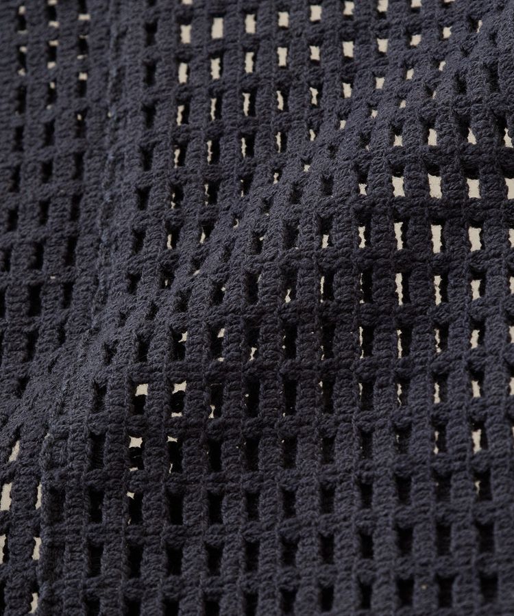 Green Parks「インド綿 前後2way メッシュショート丈カーディガン」|カーディガン|