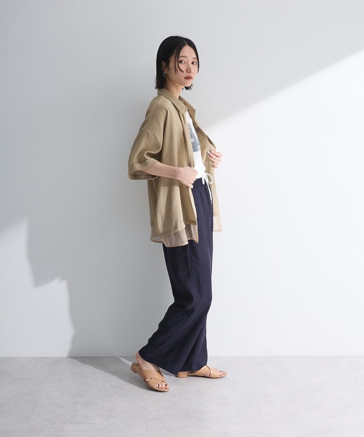 Green Parks「裾レイヤードショートスリーブシャツ」|シャツ・ブラウス|