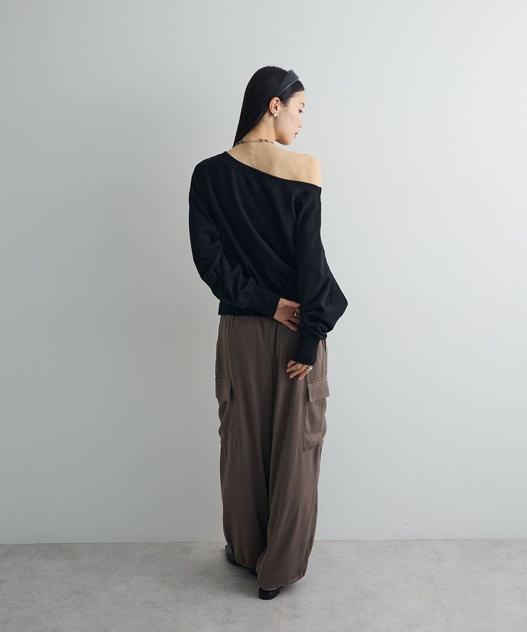 AnriettMusee「オフショルスウェット」|スウェット・ジャージ|