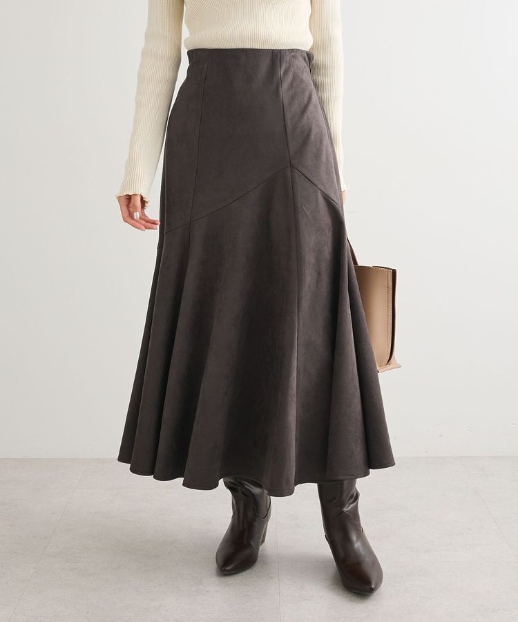 Green Parks「・ELENCARE DUE スエードポンチフレアスカート」|フレア|Charcoal Gray