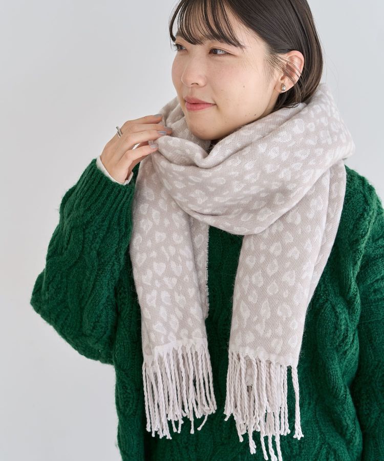 Green Parks「レオパードジャガードストール」|ストール|