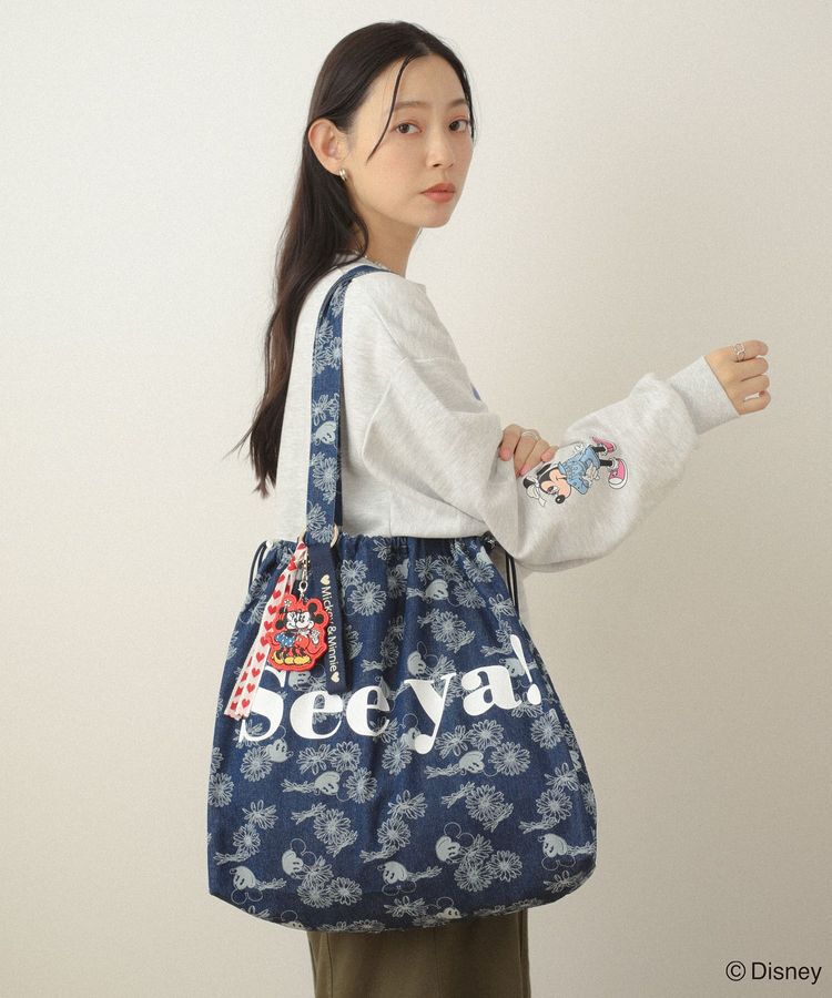 Green Parks「ミッキー&フレンズ/花柄デニムトートバッグ」|トートバッグ|Indigo