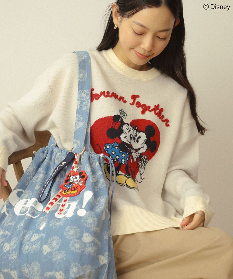 Green Parks「ミッキー&フレンズ/花柄デニムトートバッグ」|トートバッグ|