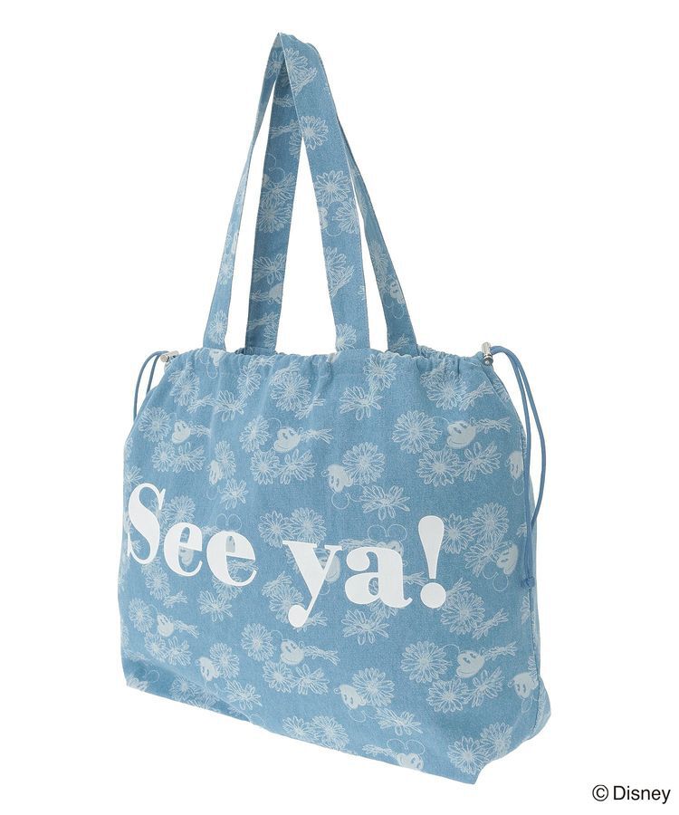 Green Parks「ミッキー&フレンズ/花柄デニムトートバッグ」|トートバッグ|