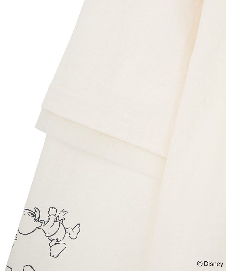 Green Parks「ミッキー&フレンズ/レイヤードプリントロングTシャツ」|Tシャツ・カットソー|