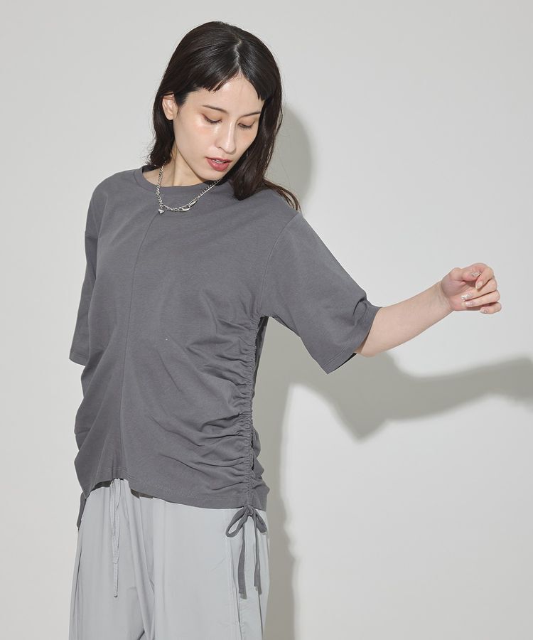 GARAGE OF GOOD CLOTHING「脇ドロストハーフスリーブプルオーバー」|Tシャツ・カットソー|