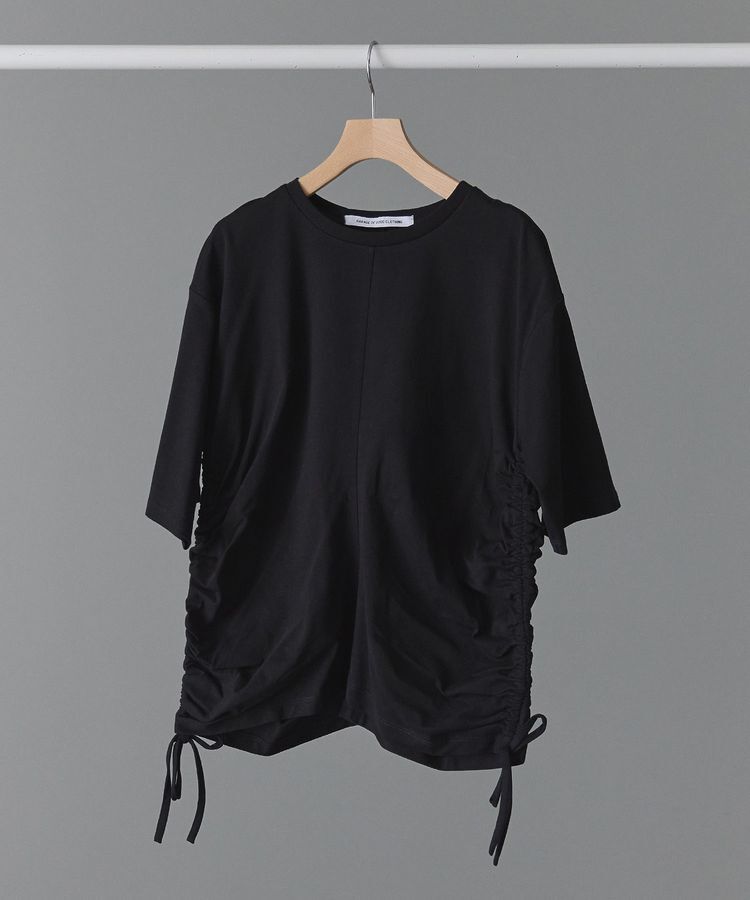 GARAGE OF GOOD CLOTHING「脇ドロストハーフスリーブプルオーバー」|Tシャツ・カットソー|Black