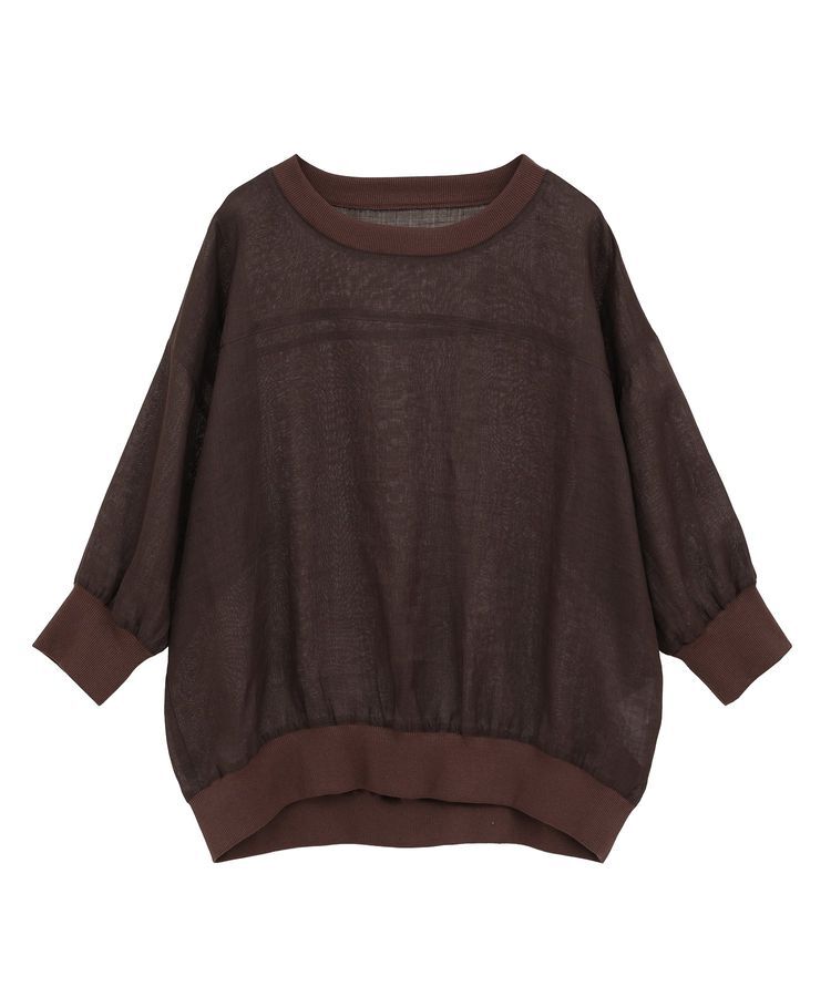 GARAGE OF GOOD CLOTHING「リブ切り替えリネンプルオーバー」|シャツ・ブラウス|