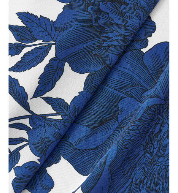 LOULOU WILLOUGHBY「【LOULOU WILLOUGHBY】RATTIフラワープリント衿付きワンピース」|ワンピース|