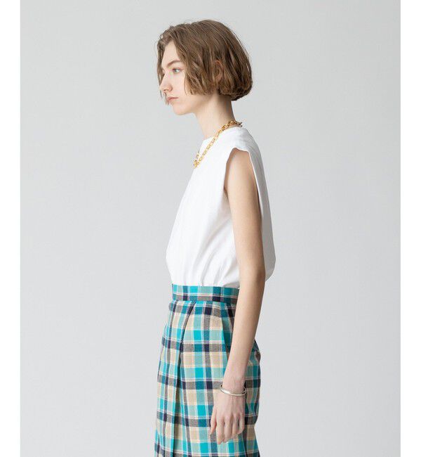 allureville「強撚天竺タックトップス」|Tシャツ・カットソー|