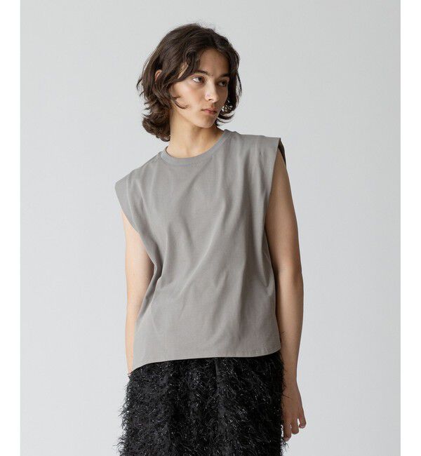 allureville「強撚天竺タックトップス」|Tシャツ・カットソー|