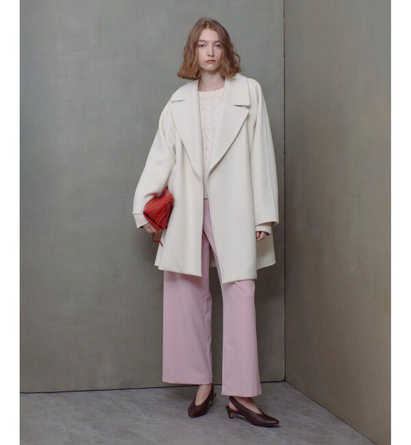 allureville「リバービッグカラーミドル丈コート」|その他|