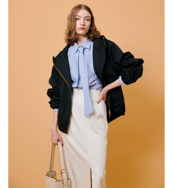 allureville「ミドルフーディーブルゾン」|ブルゾン・スタジャン|