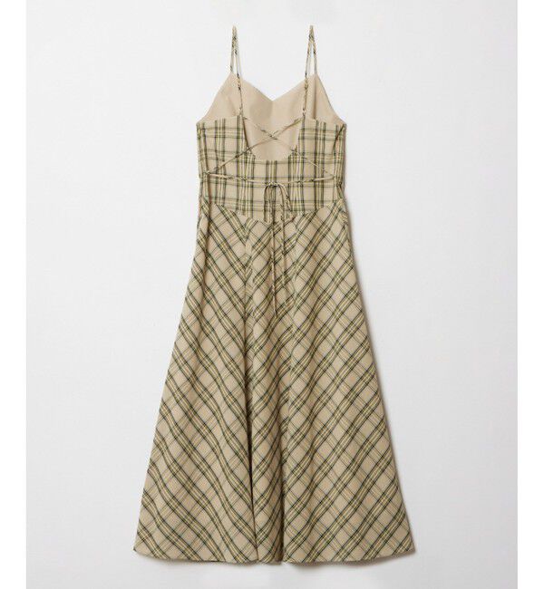allureville「チェックバックコンシャスキャミワンピース」|ワンピース|