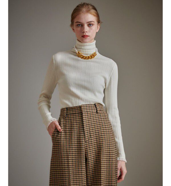 LOULOU WILLOUGHBY「【LOULOU WILLOUGHBY】ハーフチューブラータートルプルオーバー」|ニット・セーター|