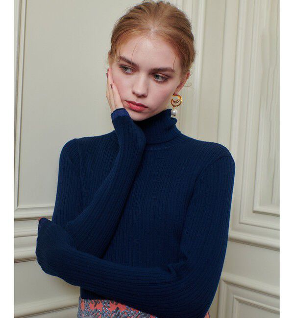 LOULOU WILLOUGHBY「【LOULOU WILLOUGHBY】ハーフチューブラータートルプルオーバー」|ニット・セーター|