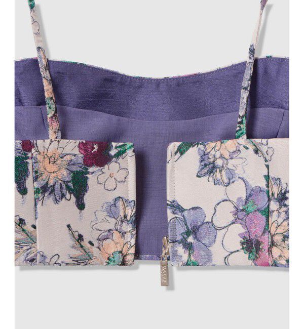 LOULOU WILLOUGHBY「【LOULOU WILLOUGHBY】LIMONTAフラワージャガードビスチェ」|シャツ・ブラウス|