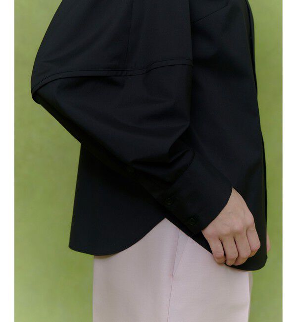 LOULOU WILLOUGHBY「【LOULOU WILLOUGHBY】キリカエボリュームシャツ」|シャツ・ブラウス|ブラック