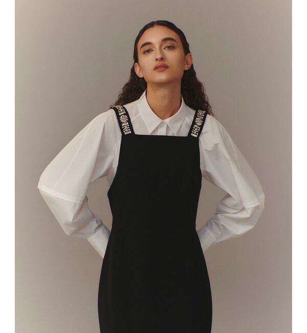 LOULOU WILLOUGHBY「【LOULOU WILLOUGHBY】ビジュージャンパースカート」|ワンピース|