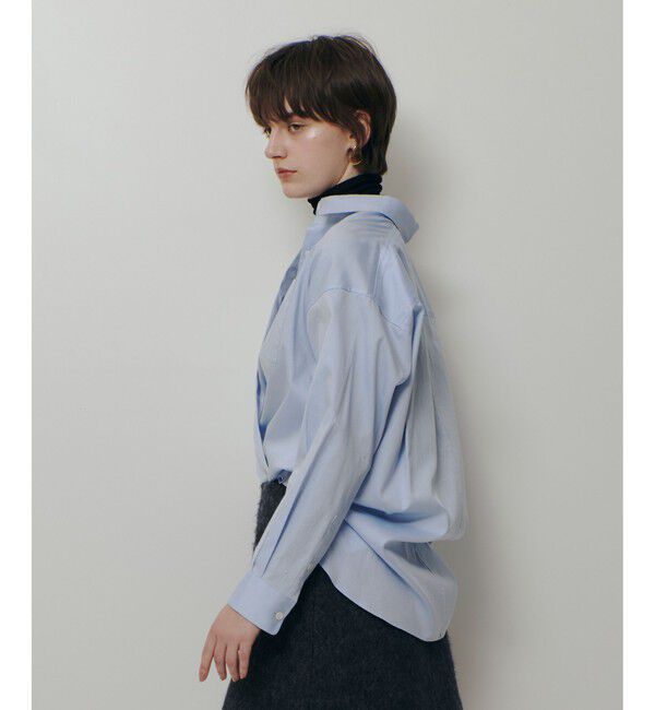 allureville「コットンオックスラウンドヘムシャツ」|シャツ・ブラウス|