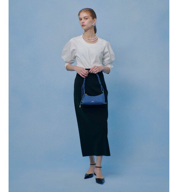 LOULOU WILLOUGHBY「【LOULOU WILLOUGHBY】ダブルクロスタイトスカート」|タイト|