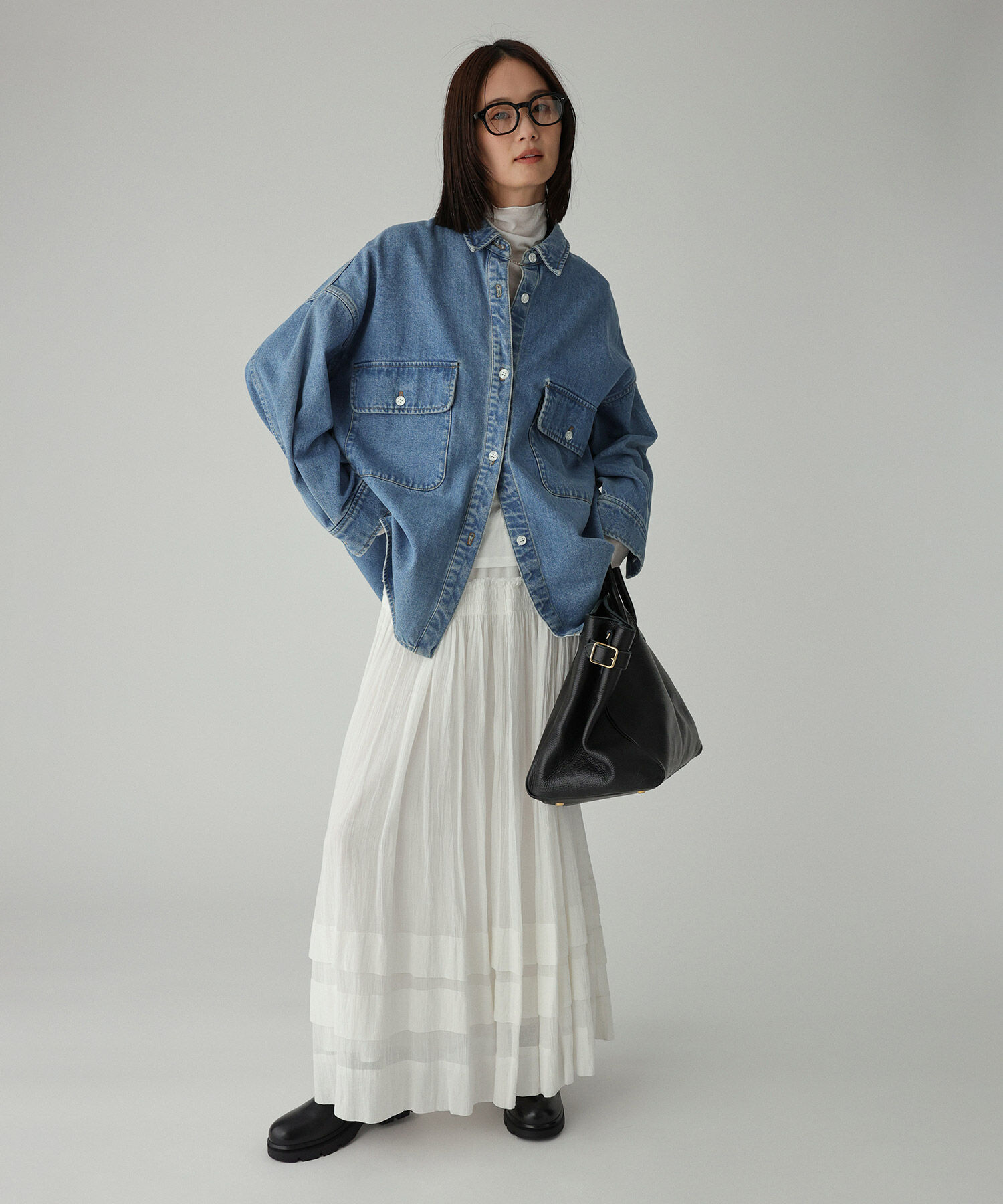 【美品】BABYLONE デニムビッグシャツ デニムビッグシャツ（シャツ/ブラウス）｜BABYLONE（バビロン）の