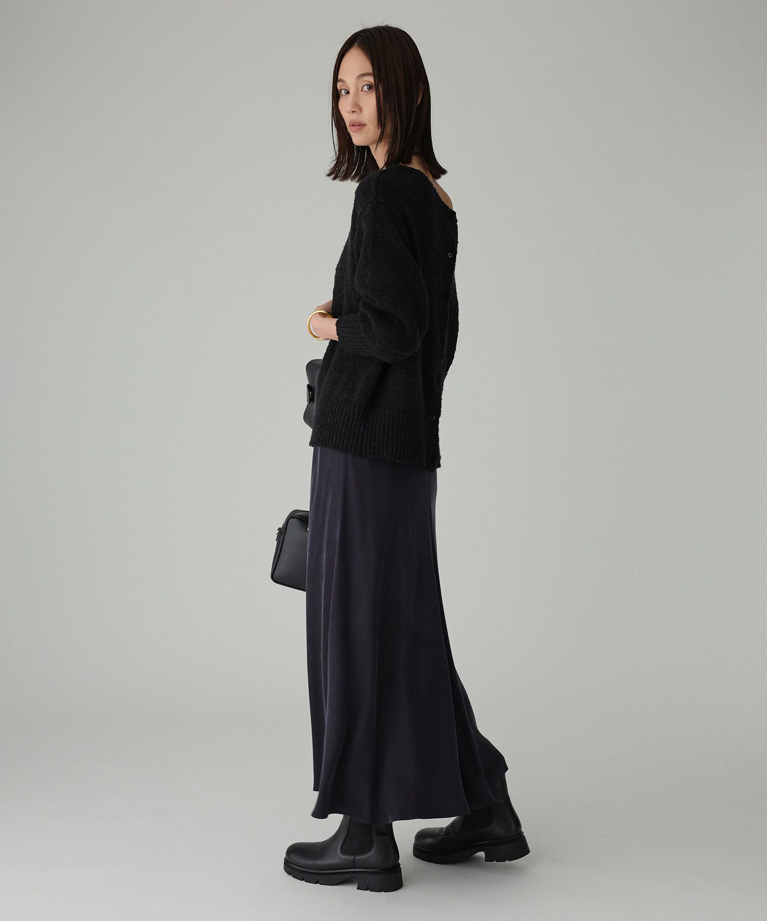 BABYLONE「コットンローゲージプルオーバー」|ニット・セーター|