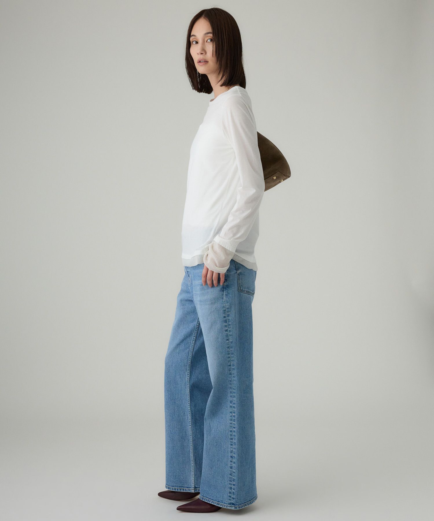 BABYLONE「チュールレイヤードロンＴ」|Tシャツ・カットソー|