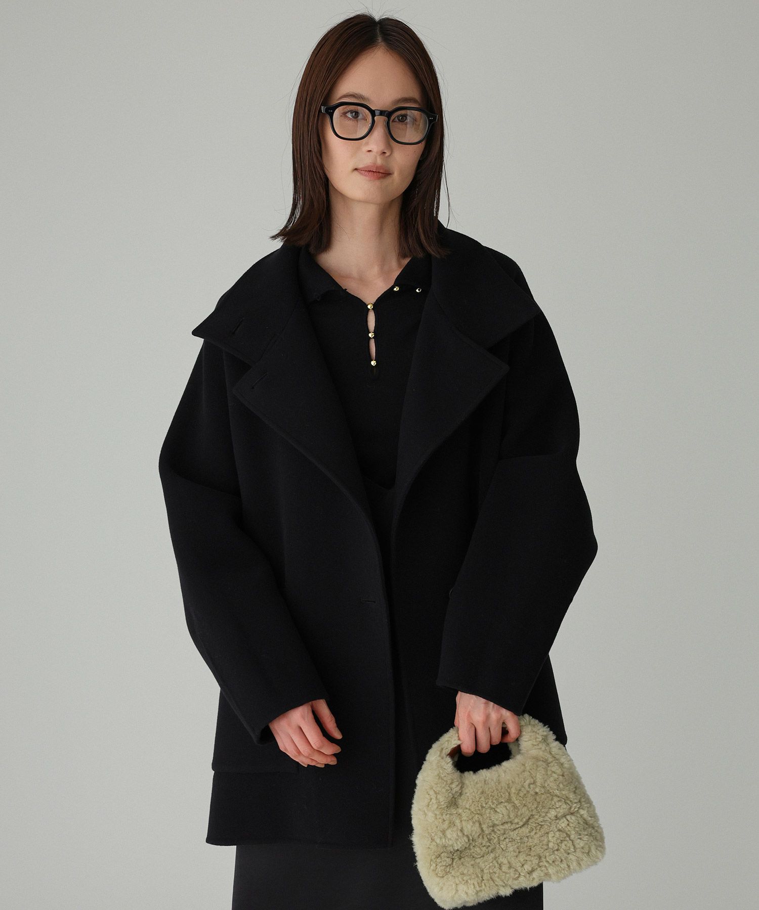 BABYLONE「ウールドルマンコート」|ステンカラーコート|