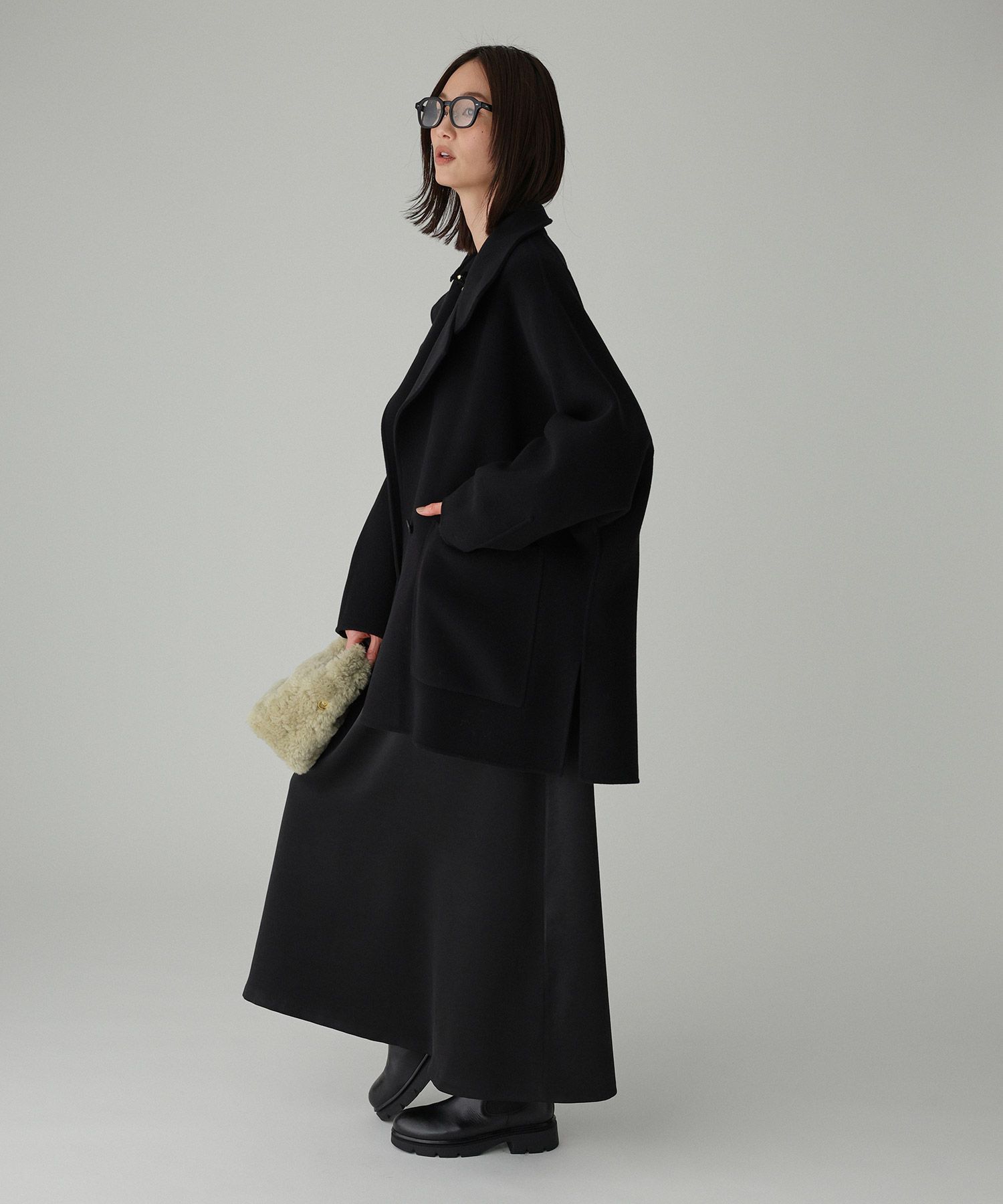 BABYLONE「ウールドルマンコート」|ステンカラーコート|