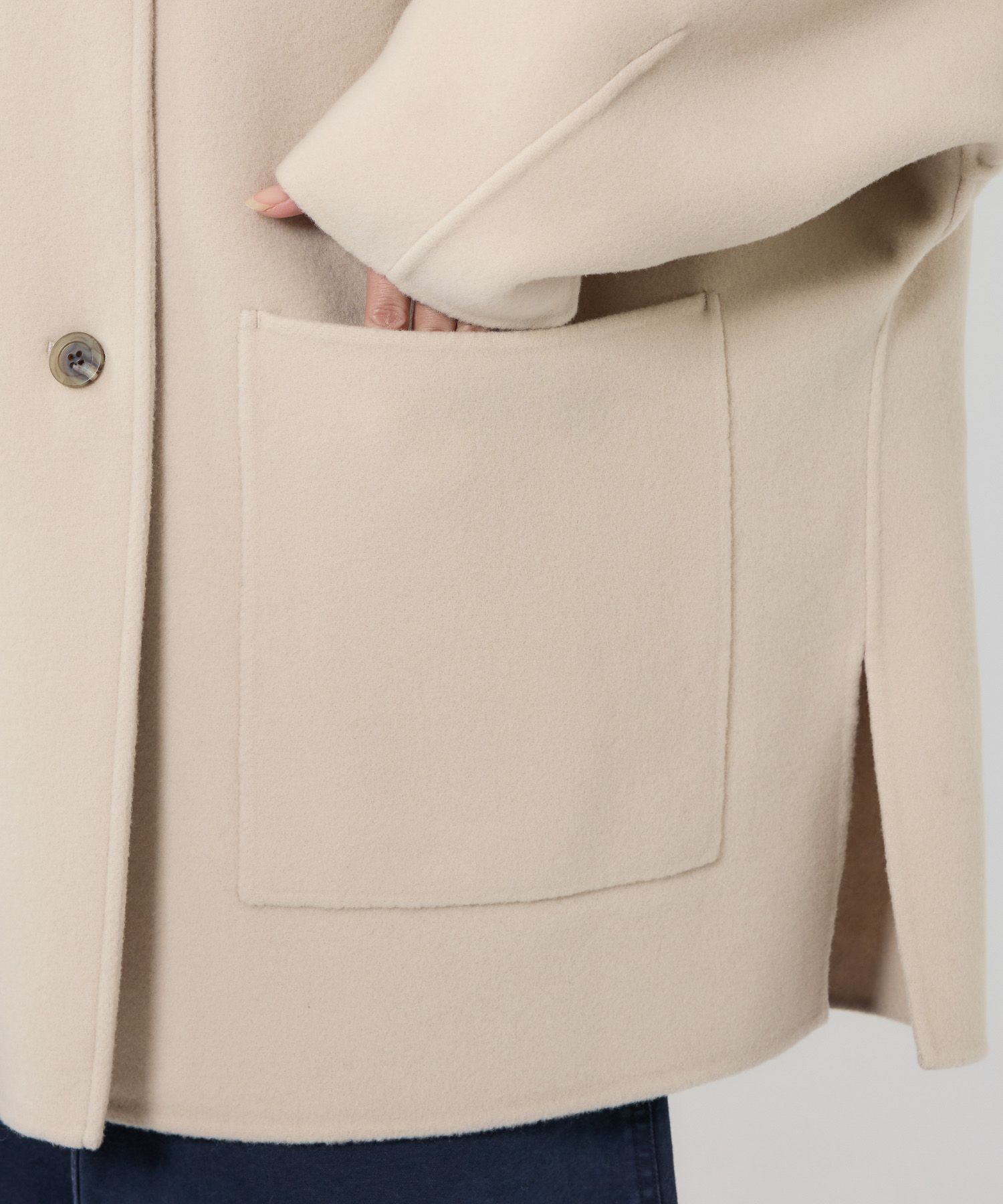 BABYLONE「ウールドルマンコート」|ステンカラーコート|