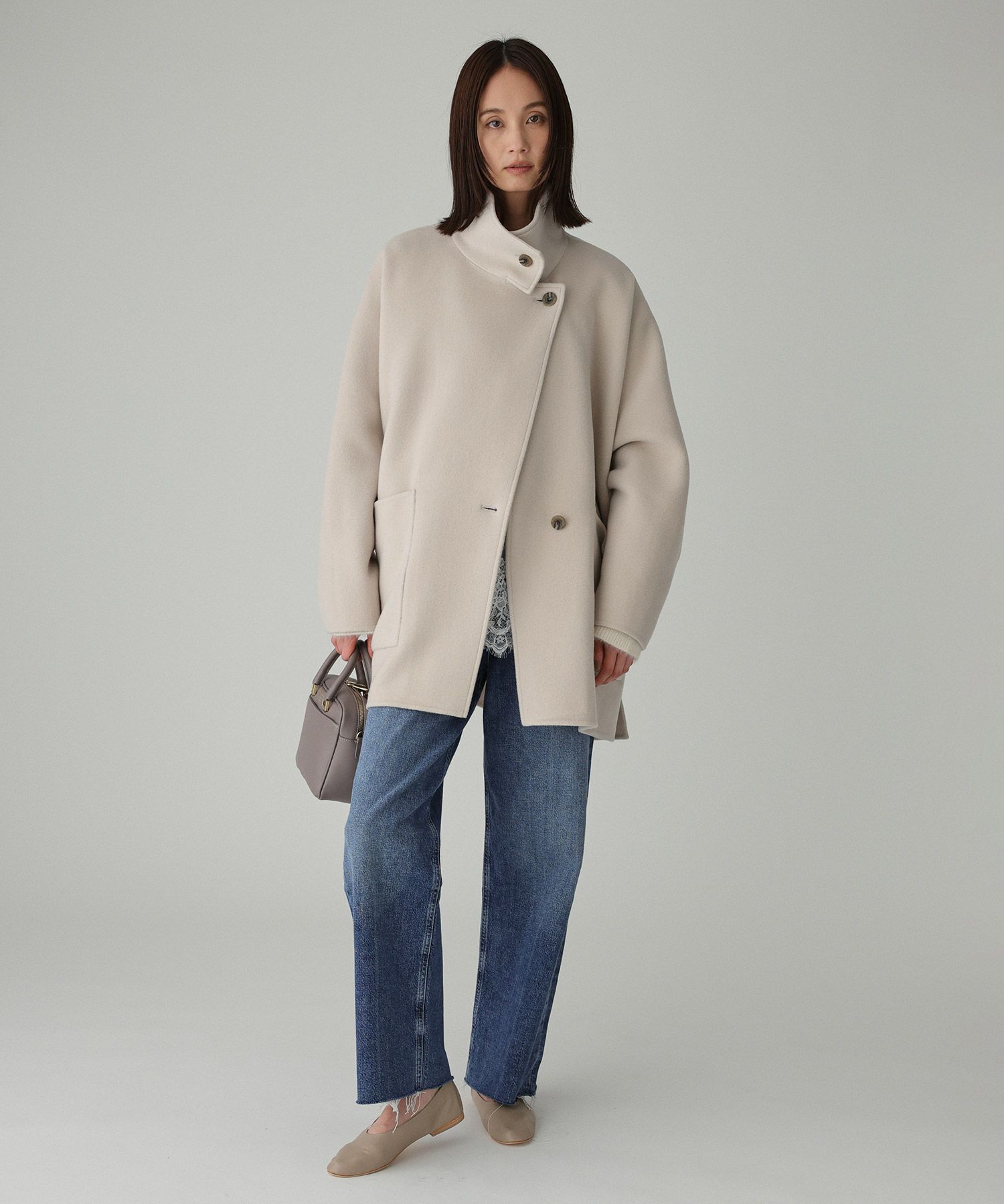 BABYLONE「ウールドルマンコート」|ステンカラーコート|