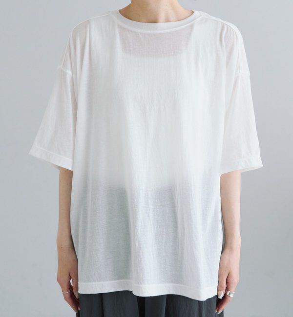  「コットンナイロンシアーオーバーTシャツ」|Tシャツ・カットソー|