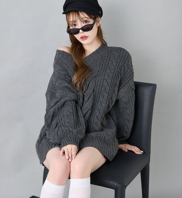  「ケーブルミニワンピース」|ワンピース|