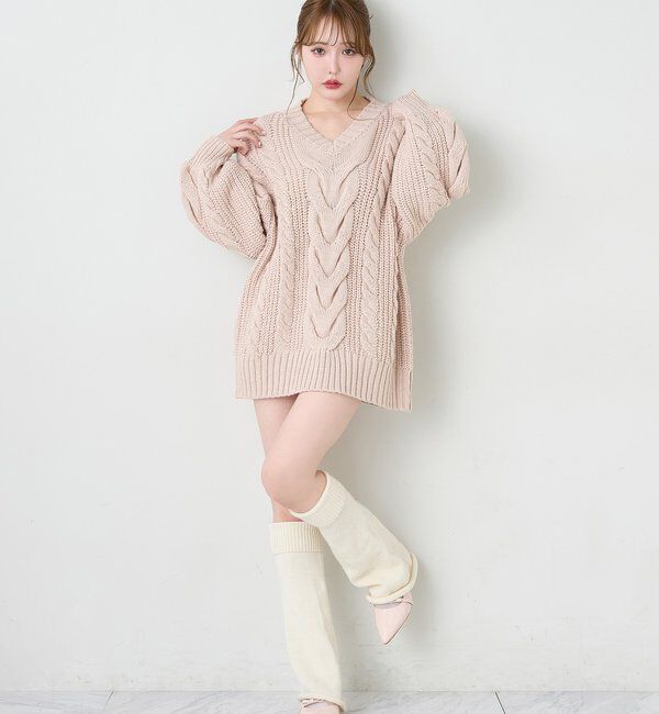  「ケーブルミニワンピース」|ワンピース|