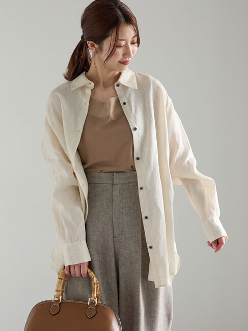 Te chichi「フレンチリネンシャツ」|シャツ・ブラウス|オフホワイト