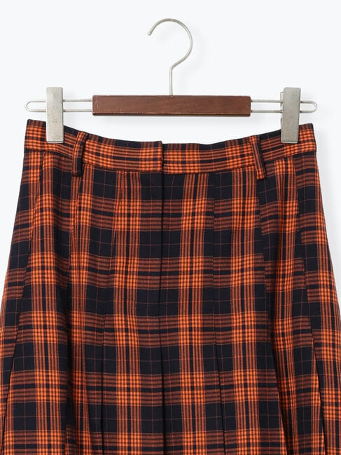 Te chichi「チェックアソートロングプリーツスカート」|スカート|