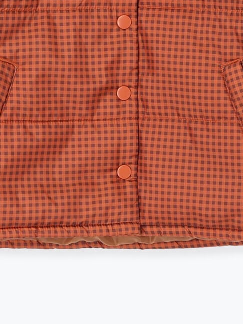 Samansa Mos2 Lagom「【撥水】チェック柄中綿ジャケット」|ブルゾン・スタジャン|