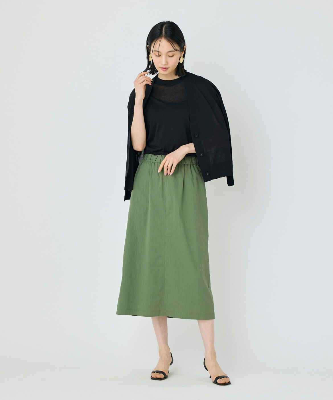 7-IDconcept.「コットンナイロンクルーネックプルオーバー」|ニット・セーター|