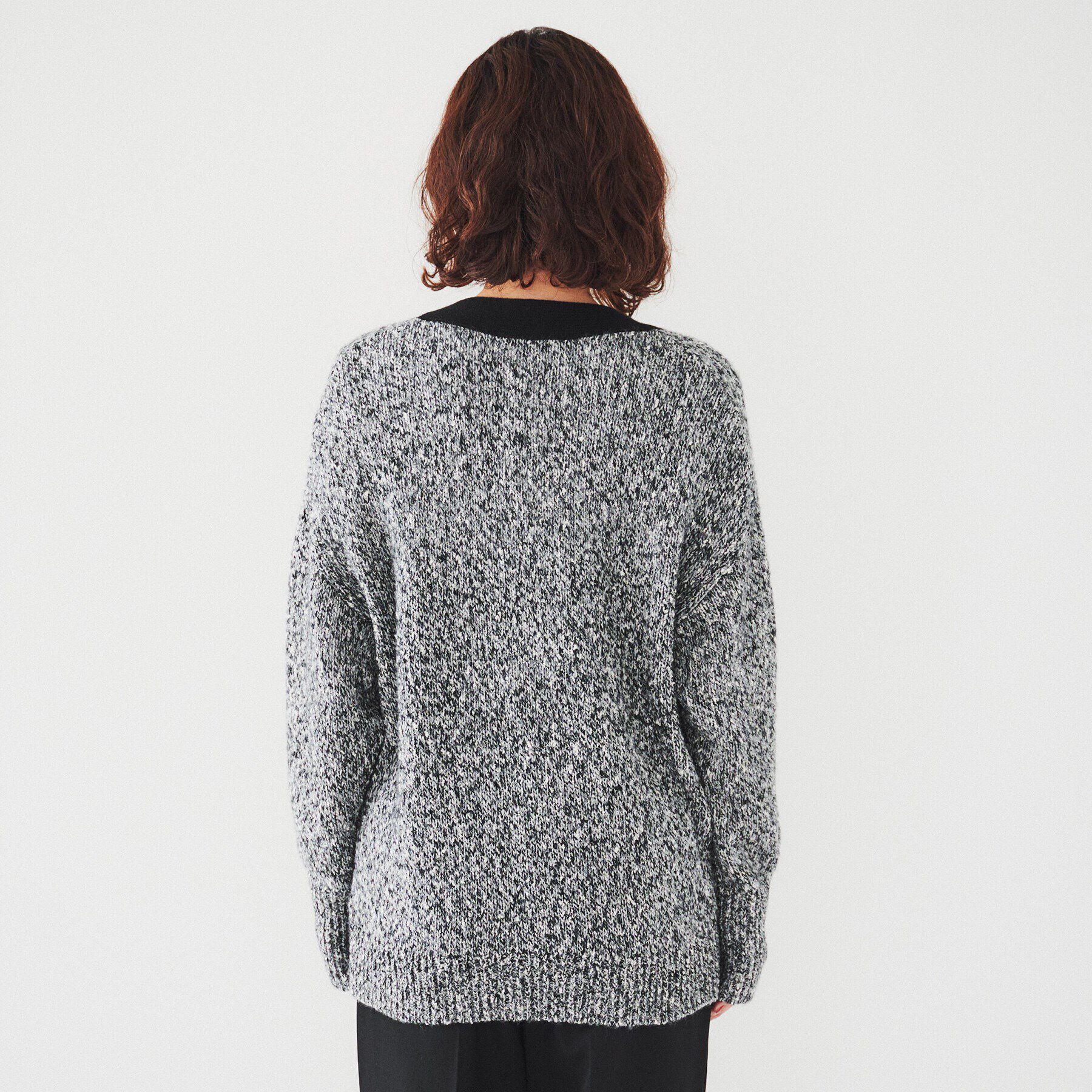 UNTITLED「【ゆったり/こなれ感】ミックスツイストカーディガンニット」|カーディガン|